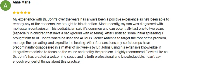 Integrative Medicine Annapolis MD Anne Marie Screenshot Testimonial